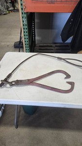 Vintage Metal Logging Tongs
