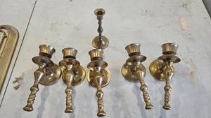 Brass Candle Holders Lot