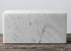 Aspen Studio Carrara Marble Cremation Urn $119.99 Retail  - Brand New