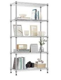 5-Tier Heavy Duty Wire Storage Shelf $79.99 Retail - Brand New
