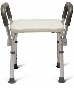 Medline Bath Bench Shower Seat with Padded Armrests $32.99 Retail - Brand New