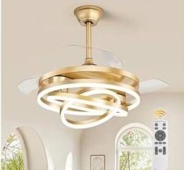LEDIARY 42 Retractable Ceiling Fan with Light $149.99 Retail - Brand New
