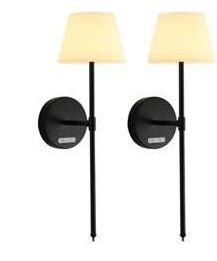 Wireless Wall Sconces Set of 2 $48.00 Retail - Brand New