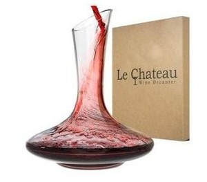 Le Chateau Crystal 750ml Wine Decanter $53.99 Retail - Brand New