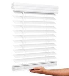 Lotus & Windoware Cordless Faux Wood Blind 35 x 72 - Brand New