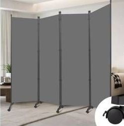 4-Panel Portable Room Divider 88 Wide $69.99 Retail - Brand New