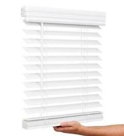 Lotus & Windoware 35 x 72 Cordless Faux Wood Blinds $49.99 Retail - Brand New