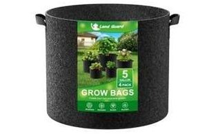Land Guard 22 Pack 5 Gallon Fabric Grow Bags $59.99 Retail - Brand New