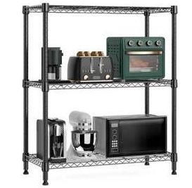 3 Tier Metal Wire Storage Rack 29.5 W x 35.5 H $42.99 Retail - Brand New