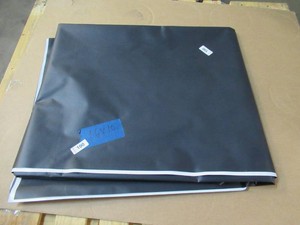 NEW Vinyl Tarp Remnant - 10 x 16 Black  White Vinyl tarp - 13 oz. Midweight Duty