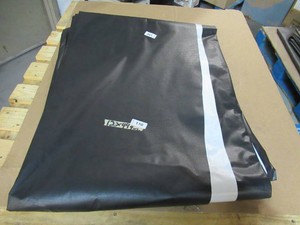 NEW Vinyl Tarp - 12 x 44 Black  White Vinyl tarp - 9 oz. Lightweight Duty