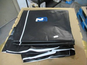 NEW Vinyl Tarp - 7 x 50 Black  White Vinyl tarp - 9 oz. Lightweight Duty