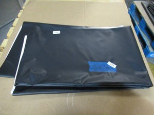 NEW Vinyl Tarp Remnant - 6 x 10 Black  White Vinyl tarp - 13 oz. Midweight Duty