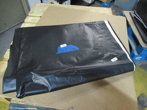 NEW Vinyl Tarp - 11 x 51 Black  White Vinyl tarp - 9 oz. Lightweight Duty