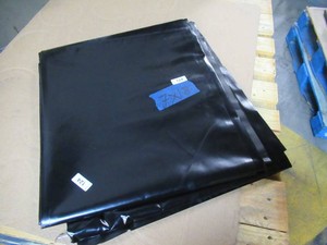 NEW Vinyl Tarp Remnant - 7 x 18 Black  Black Vinyl tarp - 20 oz. Heavyweight Duty