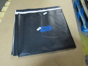 NEW Vinyl Tarp Remnant - 8 x 12 Black  White Vinyl tarp - 9 oz. Lightweight Duty