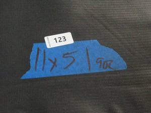 NEW Vinyl Tarp - 11 x 51 Black  White Vinyl tarp - 9 oz. Lightweight Duty