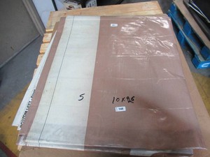 10 x 26 9 oz. Black Vinyl Tarp w Advertisement  Reused Billboard  9 mil Lightweight Duty - A Grade