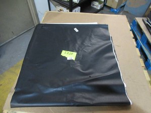NEW Vinyl Tarp Remnant - 5 x 10 Black  White Vinyl tarp - 9 oz. Lightweight Duty