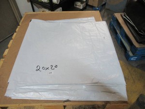 20 x 20 9 oz. Black Vinyl Tarp w Advertisement  Reused Billboard  9 mil Lightweight Duty - A Grade