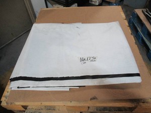NEW Vinyl Tarp Remnant - 16 x 17 Black  White Vinyl tarp - 13 oz. Midweight Duty