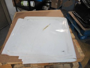 NEW Vinyl Tarp Remnant - 5 x 39 White  White Vinyl tarp - 20 oz. Heavyweight Duty