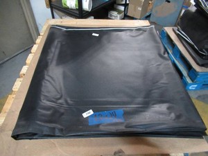 NEW Vinyl Tarp Remnant - 12 x 24 Black  White Vinyl tarp - 13 oz. Midweight Duty