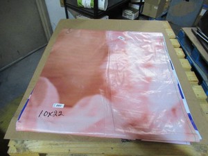 10 x 22 9 oz. Black Vinyl Tarp w Advertisement  Reused Billboard  9 mil Lightweight Duty - A Grade