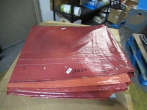 14 x 60 9 oz. Black Vinyl Tarp w Advertisement  Reused Billboard  9 mil Lightweight Duty - A Grade