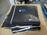 NEW Vinyl Tarp - 16' x 37' Black / White Vinyl tarp - 9 oz. Lightweight Duty