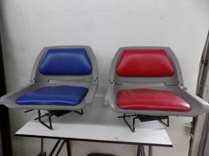 Two Boat Seats with Clamp-on Swivel mount good shape