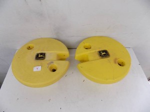 2 - John Deere lawn tractor wheel weights 13 across