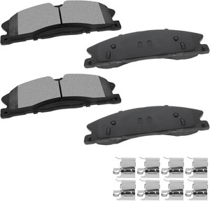 cciyu D1611 Front Ceramic Brake Pads Kits fit For Ford Explorer,Flex,Police Interceptor Sedan,Police Interceptor Utility,Special Service Police Sedan,Taurus,13-16 For Lincoln MKS,13- For Lincoln MKT