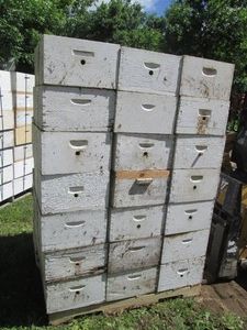 42 Deep Beehive honey Boxes with dr...