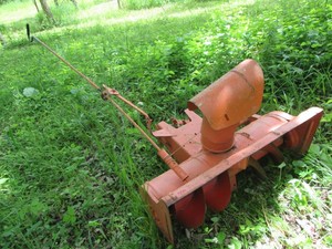 Vintage Metal Snow blower attachmen...