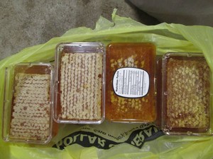 4pc lot of Raw Cut Honeycomb