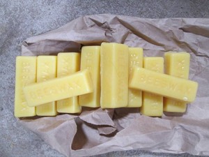 10 Individual Pure Beeswax bars...