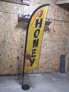 8ft HONEY Advertisement Flags wit...