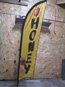 8ft HONEY Advertisement Flags wit...