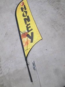 8ft HONEY Advertisement Flags wit...