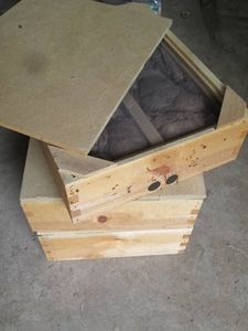 Trio of Insulated Wood Beehive Cove...
