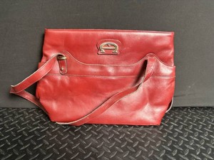 Red Leather Shoulder Bag