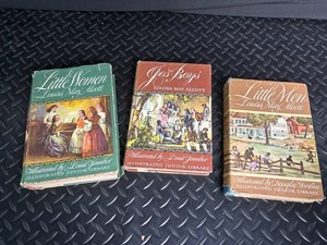 Vintage Louisa May Alcott Illustrated Junior Library Set (Lot of 3)