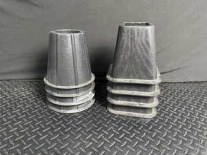Set of 4 Black Furniture Risers 6 in Tall