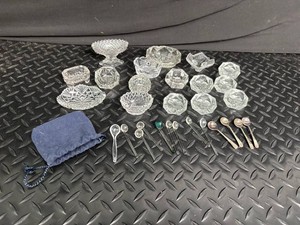 Mixed Crystal Dishes & Spoons