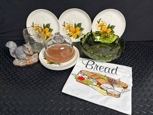 Salem Floral Plates & Kitchen Decor Mixed Lot