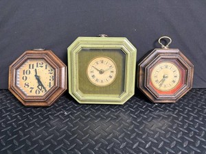 Wharton Studios Decorative Clock Trio (Lot of 3)