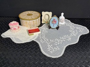 Decorative Trinket Boxes, Frames & Bell Mixed Lot