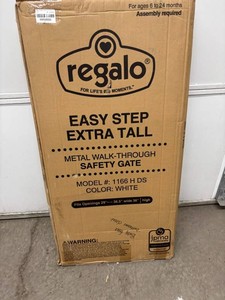 Regalo Easy Step Extra Tall Metal Walk-Through Safety Gate 1166 H DS