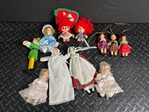 Mixed Lot Christmas Dolls & Ornaments (Lot of 10)